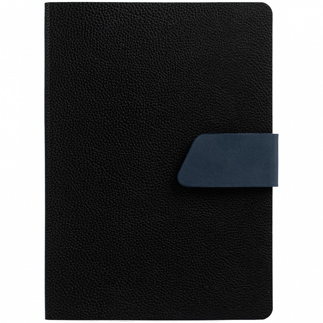 Ежедневник Strap, недатированный, черно-синий с логотипом в Москве заказать по выгодной цене в кибермаркете AvroraStore
