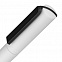 Ручка шариковая Split Neon, белая с черным с логотипом в Москве заказать по выгодной цене в кибермаркете AvroraStore