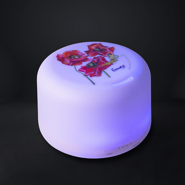 Увлажнитель-ароматизатор воздуха с подсветкой, Aero, 500 ml, белый с логотипом в Москве заказать по выгодной цене в кибермаркете AvroraStore