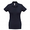 Рубашка поло женская ID.001 темно-синяя с логотипом в Москве заказать по выгодной цене в кибермаркете AvroraStore
