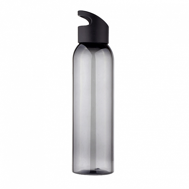 Бутылка пластиковая для воды Sportes, черная-S с логотипом в Москве заказать по выгодной цене в кибермаркете AvroraStore