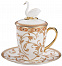 Чайная пара Swan с терракотовым орнаментом с логотипом в Москве заказать по выгодной цене в кибермаркете AvroraStore