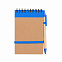 Блокнот с ручкой "Papyrus", синий с логотипом в Москве заказать по выгодной цене в кибермаркете AvroraStore
