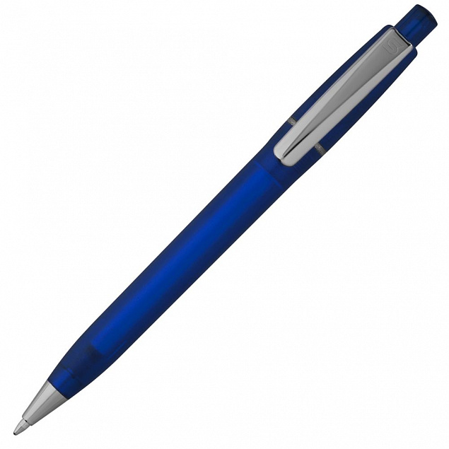 Ручка шариковая Semyr Frost, синяя с логотипом в Москве заказать по выгодной цене в кибермаркете AvroraStore