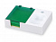 Подставка под ручку и скрепки Потакет, белый/зеленый с логотипом в Москве заказать по выгодной цене в кибермаркете AvroraStore