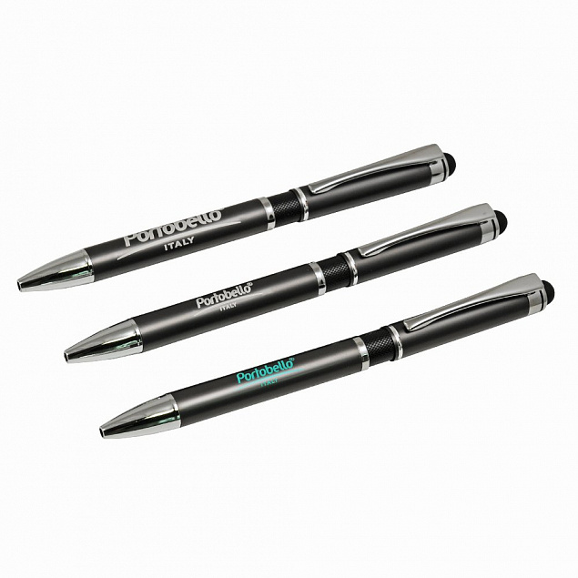 Шариковая ручка Aurora, серая/черная с логотипом в Москве заказать по выгодной цене в кибермаркете AvroraStore