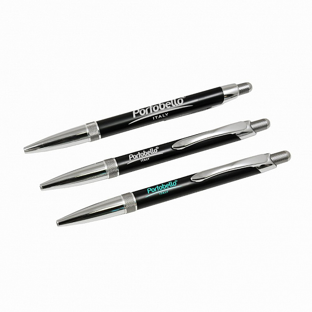 Шариковая ручка Bali, черная/серебряная, в упаковке с логотипом в Москве заказать по выгодной цене в кибермаркете AvroraStore