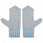 Варежки Best, серо-голубые с логотипом в Москве заказать по выгодной цене в кибермаркете AvroraStore