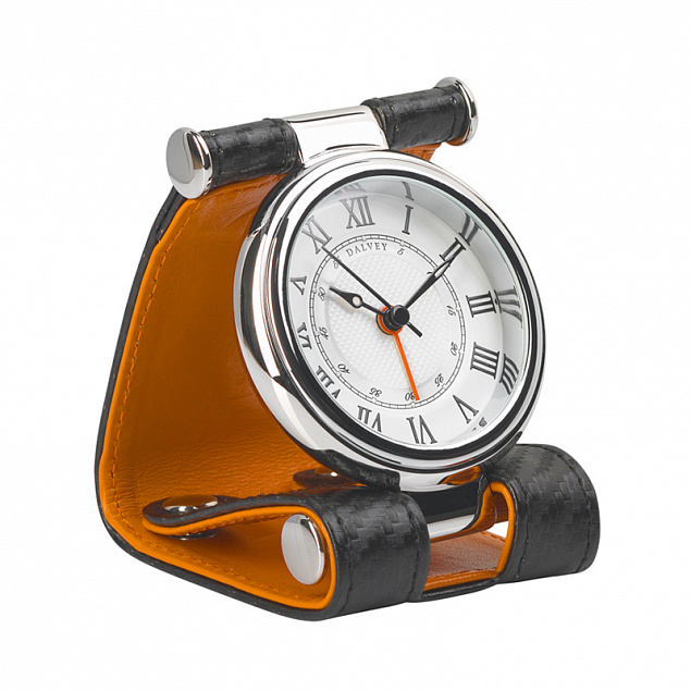 Часы дорожные, кожаный футляр с логотипом в Москве заказать по выгодной цене в кибермаркете AvroraStore