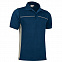 Спортивная рубашка поло THUNDER (синяя) с логотипом в Москве заказать по выгодной цене в кибермаркете AvroraStore