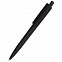 Ручка пластиковая Agata софт-тач, чёрная с логотипом в Москве заказать по выгодной цене в кибермаркете AvroraStore
