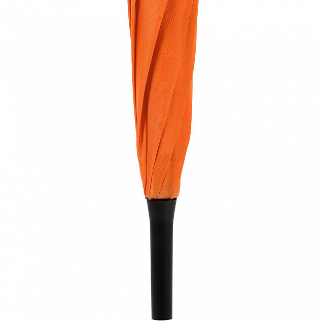 Зонт-трость Color Play, оранжевый с логотипом в Москве заказать по выгодной цене в кибермаркете AvroraStore
