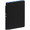 Ежедневник Flexpen Black, недатированный, черный с синим с логотипом в Москве заказать по выгодной цене в кибермаркете AvroraStore