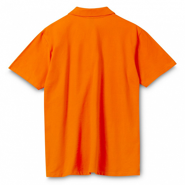 Рубашка поло мужская SPRING 210, оранжевая с логотипом в Москве заказать по выгодной цене в кибермаркете AvroraStore