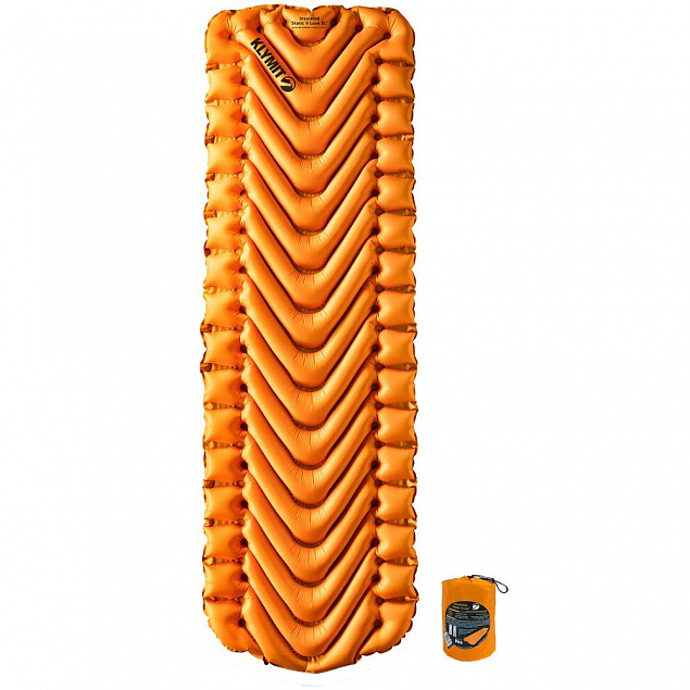 Надувной коврик Insulated Static V Lite, оранжевый с логотипом в Москве заказать по выгодной цене в кибермаркете AvroraStore