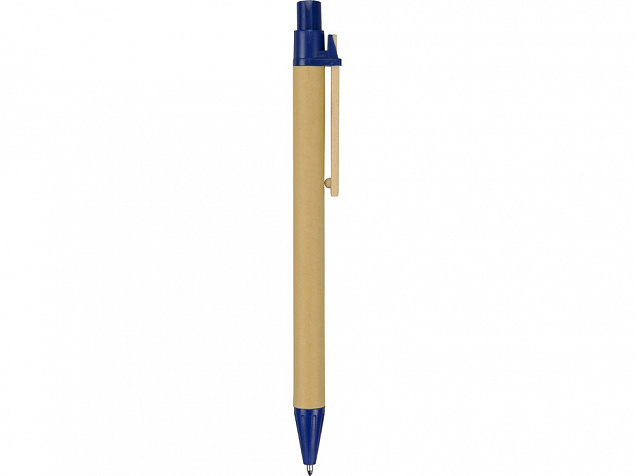 Ручка шариковая Salvador, натуральный/синий, синие чернила с логотипом в Москве заказать по выгодной цене в кибермаркете AvroraStore