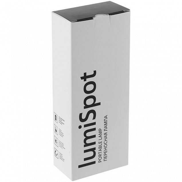 Переносная лампа lumiSpot, белая с логотипом в Москве заказать по выгодной цене в кибермаркете AvroraStore