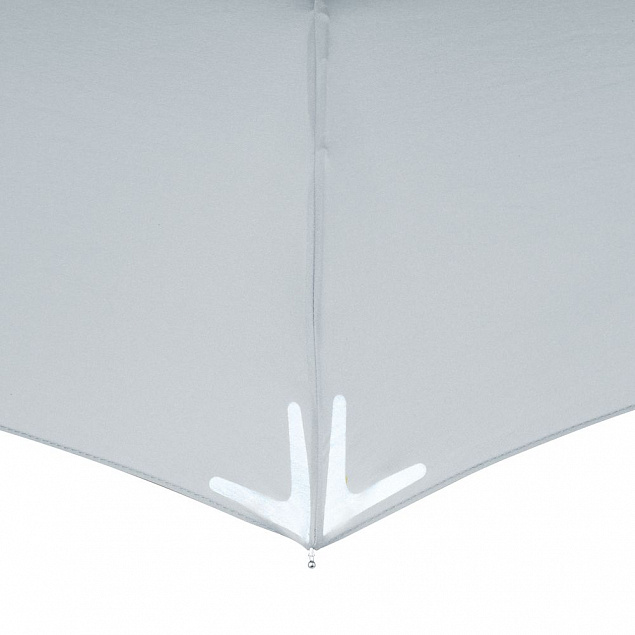 Зонт складной Safebrella, серый с логотипом в Москве заказать по выгодной цене в кибермаркете AvroraStore