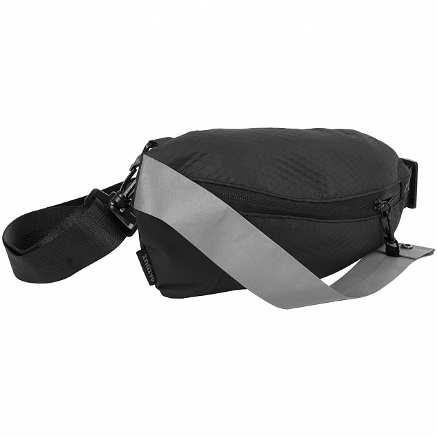 Поясная сумка tagBag, черная с логотипом  заказать по выгодной цене в кибермаркете AvroraStore