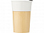 Фарфоровая кружка Pereira с бамбуковой внешней стенкой объемом 320 мл, белый с логотипом в Москве заказать по выгодной цене в кибермаркете AvroraStore
