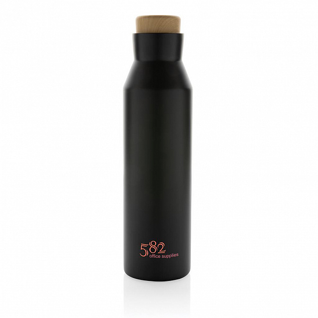 Вакуумная бутылка Gaia из переработанной нержавеющей стали RCS, 600 мл с логотипом в Москве заказать по выгодной цене в кибермаркете AvroraStore