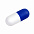Антистресс Капсула, синий-S с логотипом  заказать по выгодной цене в кибермаркете AvroraStore