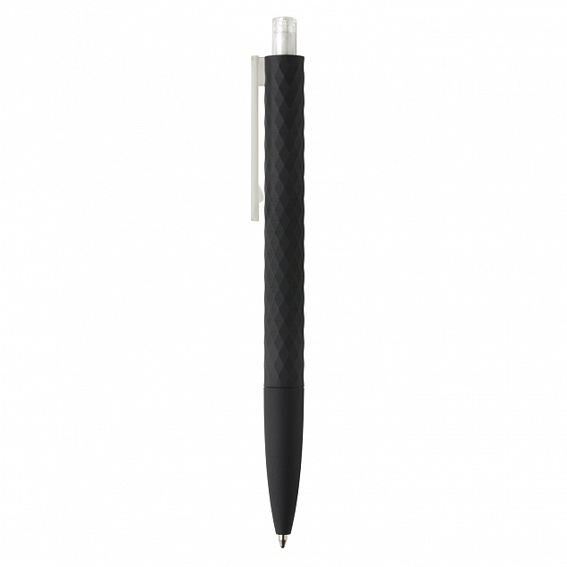 Черная ручка X3 Smooth Touch, прозрачный с логотипом в Москве заказать по выгодной цене в кибермаркете AvroraStore