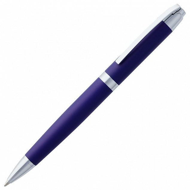 Ручка шариковая Razzo Chrome, синяя с логотипом в Москве заказать по выгодной цене в кибермаркете AvroraStore