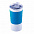 Термокружка вакуумная 'Funny" белая, синяя, силикон с логотипом в Москве заказать по выгодной цене в кибермаркете AvroraStore