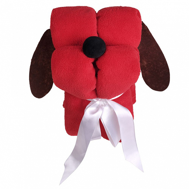 Игрушка-плед «Пес Трансформер», красный с логотипом в Москве заказать по выгодной цене в кибермаркете AvroraStore
