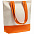 Холщовая сумка Shopaholic, оранжевая с логотипом в Москве заказать по выгодной цене в кибермаркете AvroraStore