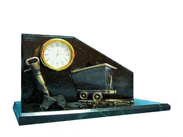 Настольный часы «Угольный натюрморт» с логотипом в Москве заказать по выгодной цене в кибермаркете AvroraStore