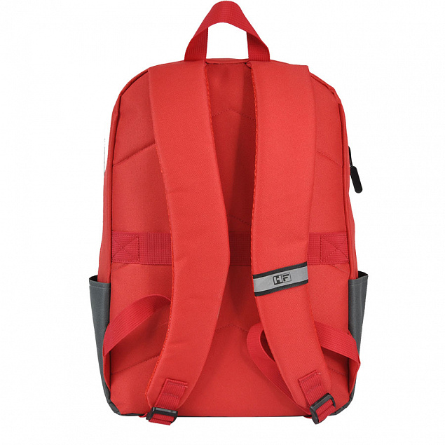 Рюкзак Eclat, красный/серый, 43 x 31 x 10 см, 100% полиэстер 600D с логотипом в Москве заказать по выгодной цене в кибермаркете AvroraStore
