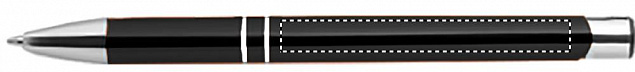 Ручка шариковая с черными черни с логотипом в Москве заказать по выгодной цене в кибермаркете AvroraStore