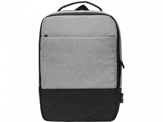 Рюкзак Slender  для ноутбука 15.6'', светло-серый с логотипом в Москве заказать по выгодной цене в кибермаркете AvroraStore