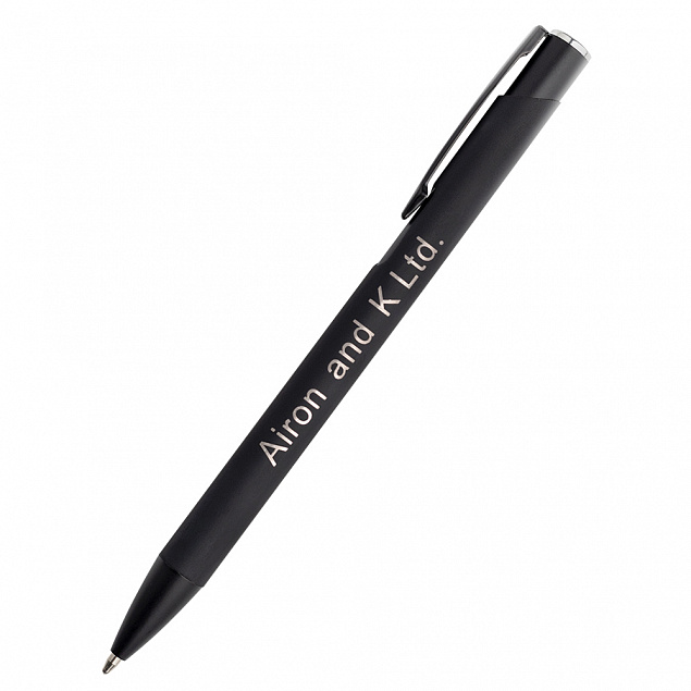 Ручка металлическая Саншайн софт-тач, серебристый с логотипом в Москве заказать по выгодной цене в кибермаркете AvroraStore