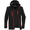 Куртка-трансформер мужская Matrix, черная с красным с логотипом в Москве заказать по выгодной цене в кибермаркете AvroraStore