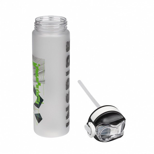 Бутылка для воды Flip, белая INSPIRE с логотипом в Москве заказать по выгодной цене в кибермаркете AvroraStore