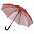 Зонт-трость Silverine, красный с логотипом в Москве заказать по выгодной цене в кибермаркете AvroraStore