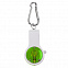 Брелок со свистком, фонариком и светоотражателем FLOYKIN на карабине, зеленый с белым,3,7х6,7х1,5см с логотипом  заказать по выгодной цене в кибермаркете AvroraStore