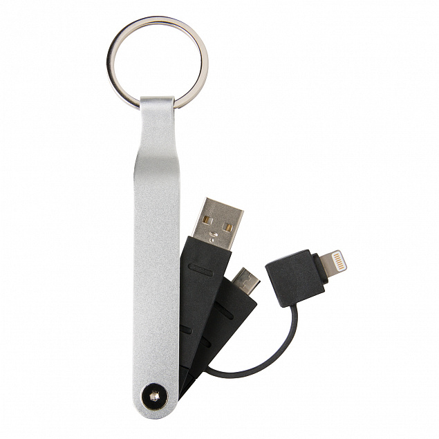 USB-кабель MFi 2 в 1 с логотипом в Москве заказать по выгодной цене в кибермаркете AvroraStore