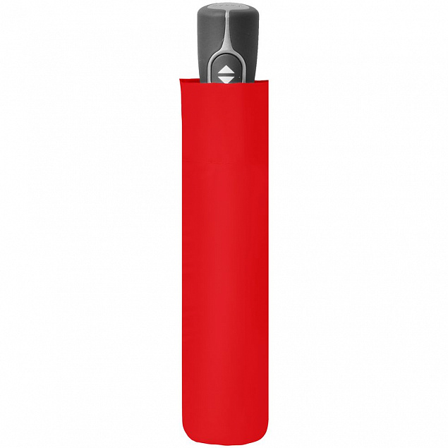 Зонт складной Fiber Magic, красный с логотипом в Москве заказать по выгодной цене в кибермаркете AvroraStore