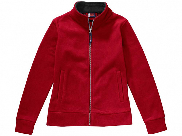 Куртка флисовая Nashville женская, красный/пепельно-серый с логотипом  заказать по выгодной цене в кибермаркете AvroraStore