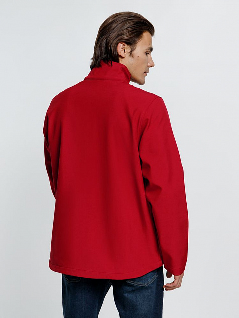 Куртка софтшелл мужская RACE MEN красная с логотипом в Москве заказать по выгодной цене в кибермаркете AvroraStore