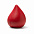 Каплевидный антистресс DONA, Красный с логотипом  заказать по выгодной цене в кибермаркете AvroraStore