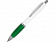 Ручка шариковая Nash, белый/зеленый, черные чернила с логотипом в Москве заказать по выгодной цене в кибермаркете AvroraStore