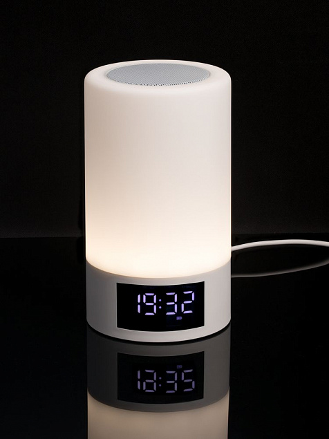 Мультимедийная станция glowVox, белая с логотипом  заказать по выгодной цене в кибермаркете AvroraStore