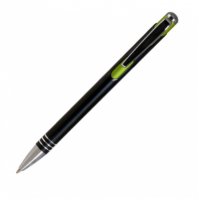 Шариковая ручка Bello, черная/оливковая с логотипом в Москве заказать по выгодной цене в кибермаркете AvroraStore