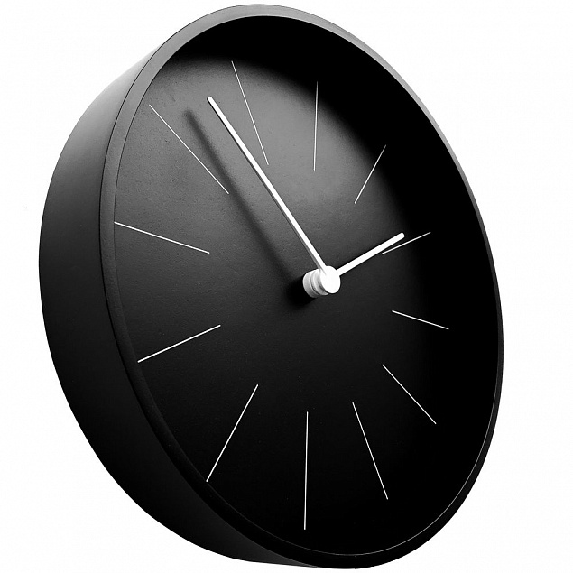 Часы настенные Berne, черные с логотипом в Москве заказать по выгодной цене в кибермаркете AvroraStore
