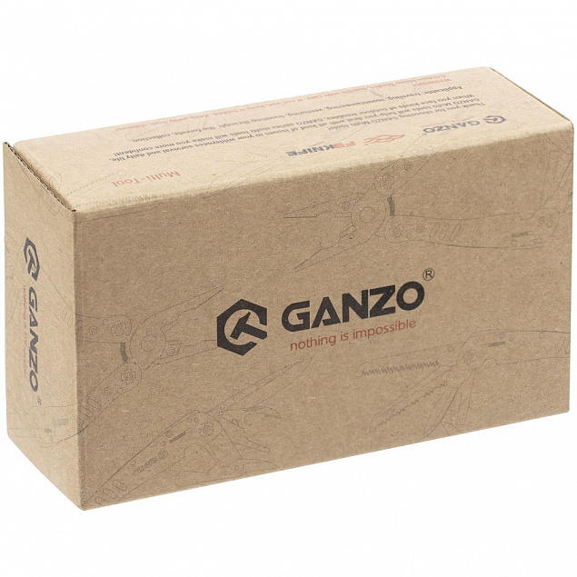 Мультитул Ganzo G202, черный с логотипом в Москве заказать по выгодной цене в кибермаркете AvroraStore